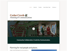Tablet Screenshot of cedarcreekplanners.com
